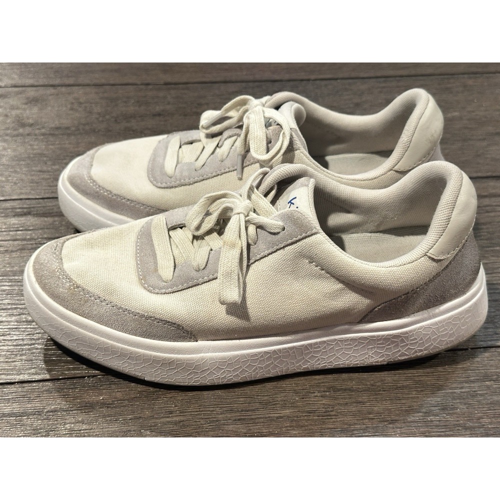 Kizik Prague Canvas Suede Sneakers Men's 8 Women's 9.5 Hands Free Shoes
